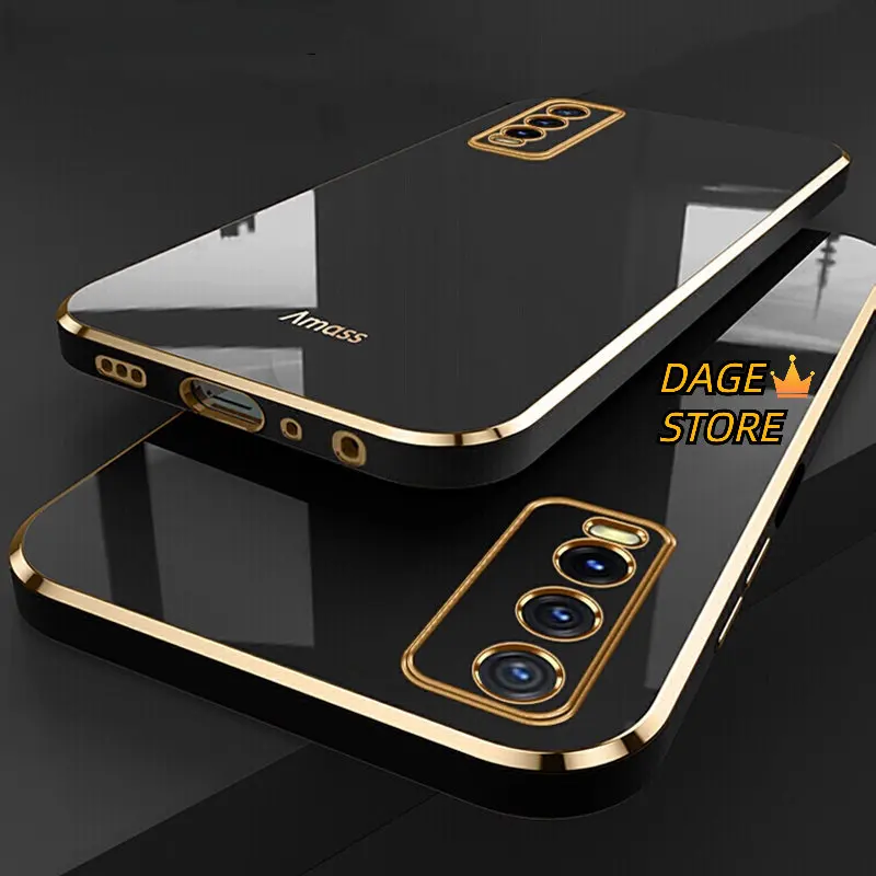 Phone Case for OPPO Reno 4 4F 4Pro 5G 3 Pro Casing 6D Plating Soft Silicone Shockproof Back Cover