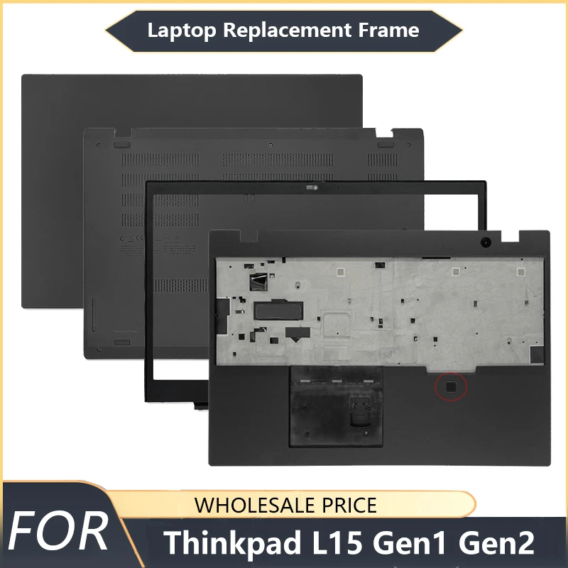 

NEW For Lenovo Thinkpad L15 Gen1 Gen2 Laptop LCD Back Cover Front Bezel Palmrest Bottom Case Laptop Frames