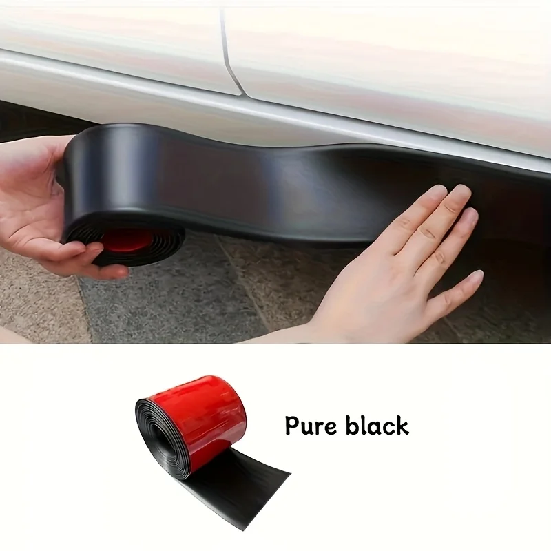 2M * 5cm Selbstklebende Autotürkante Stoßstangenleiste Kratzfeste Schutzfolie Carbon Autotürkantenaufkleber