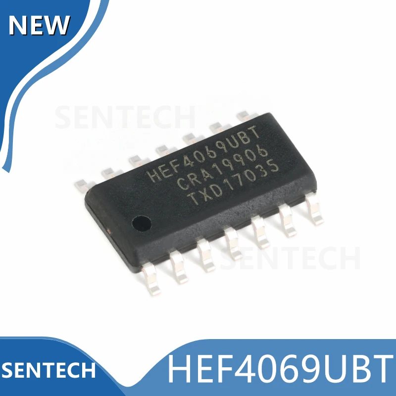 10PCS/LOT 100% New Original HEF4069UBT SOIC-14 6-channel 3V to 18V inverter