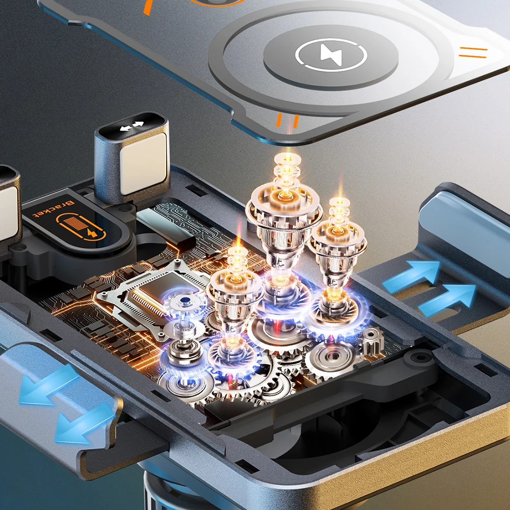 

15W Wireless Car Charger Car Phone Holder Air Vent Phone Stand Auto Clamping Car Accessories