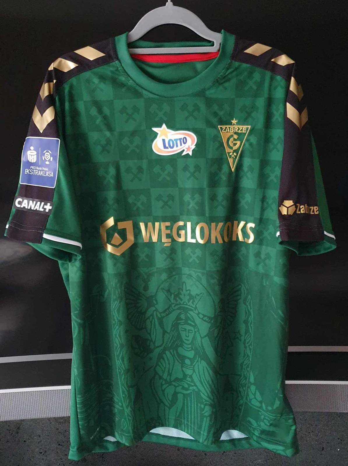 21-22 Ekstraklasa Gornik Zabrze بطولة كرة القدم جيرسي ثلاثية الأبعاد الطباعة الخريف الرياضة الجافة بسرعة تي شيرت رجالي ملابس الأطفال