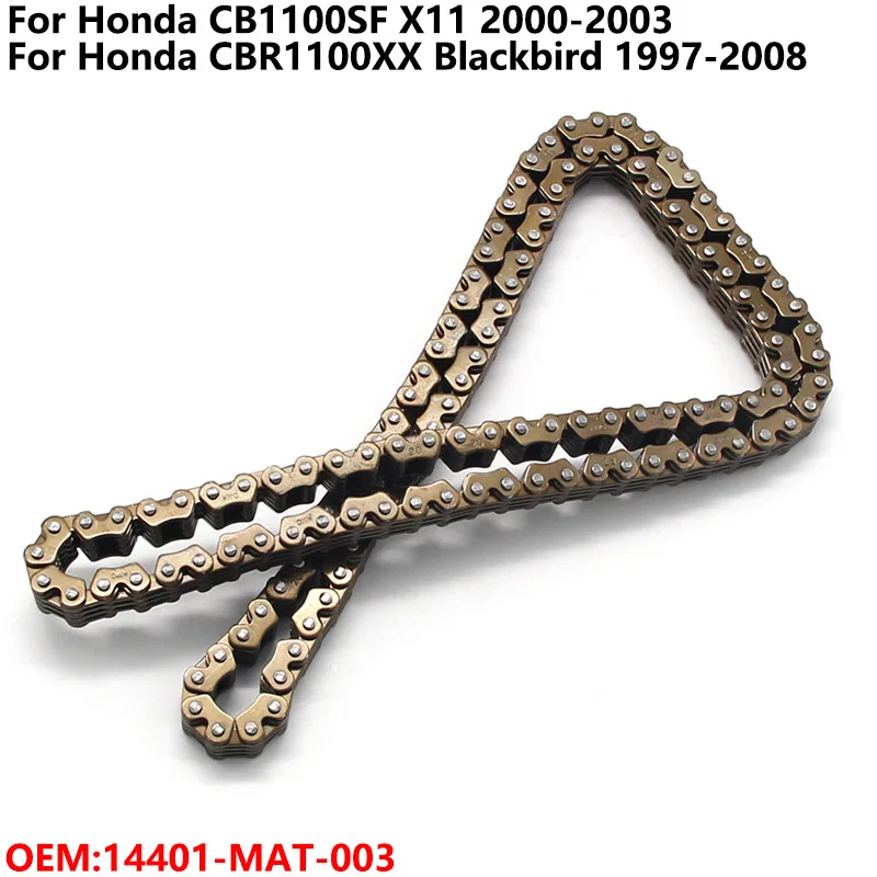 

Motorcycle Links Engine Time Cam Timing Chain Link For Honda CB1100SF X11 CBR1100XX Blackbird 14401-MAT-003
