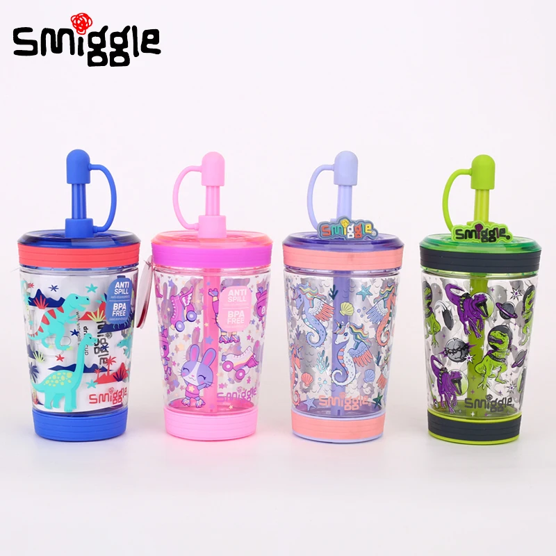 

Genuine Australia Smiggle Water Cup Children Large Capacity And Easy To Clean Juice Cup Baby Straw Cup Convenient Water Cup