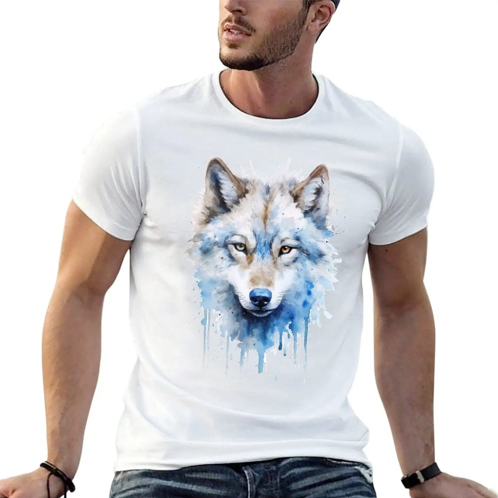 

Wolf T-Shirt man t shirts cotton t shirts for man graphic tees T-Shirt