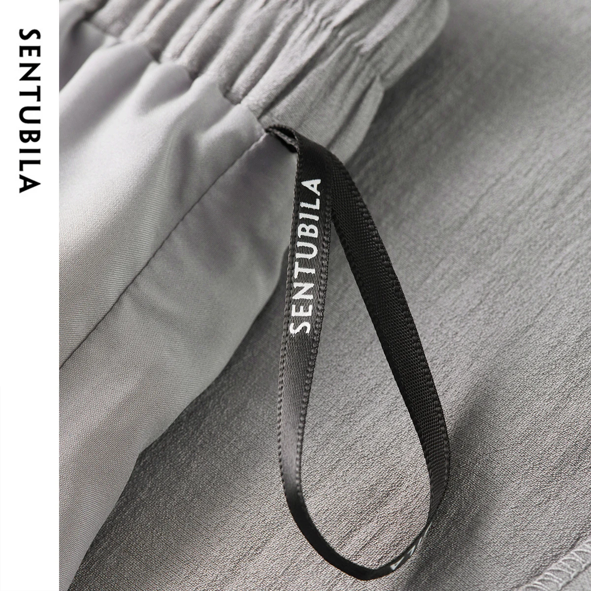 SENTUBILA Simple Wide-leg Skirts Pants For Women 2025 Summer Elastic Waist Elegant Casual Fashion Female Trousers 152KF1702