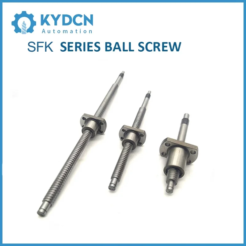 8mm Miniature Screw SFK0801 SFK0802 SFK0802.5 Ball Screw Customized Length 600-1000mm Micro Ball Screw for 3D Printer