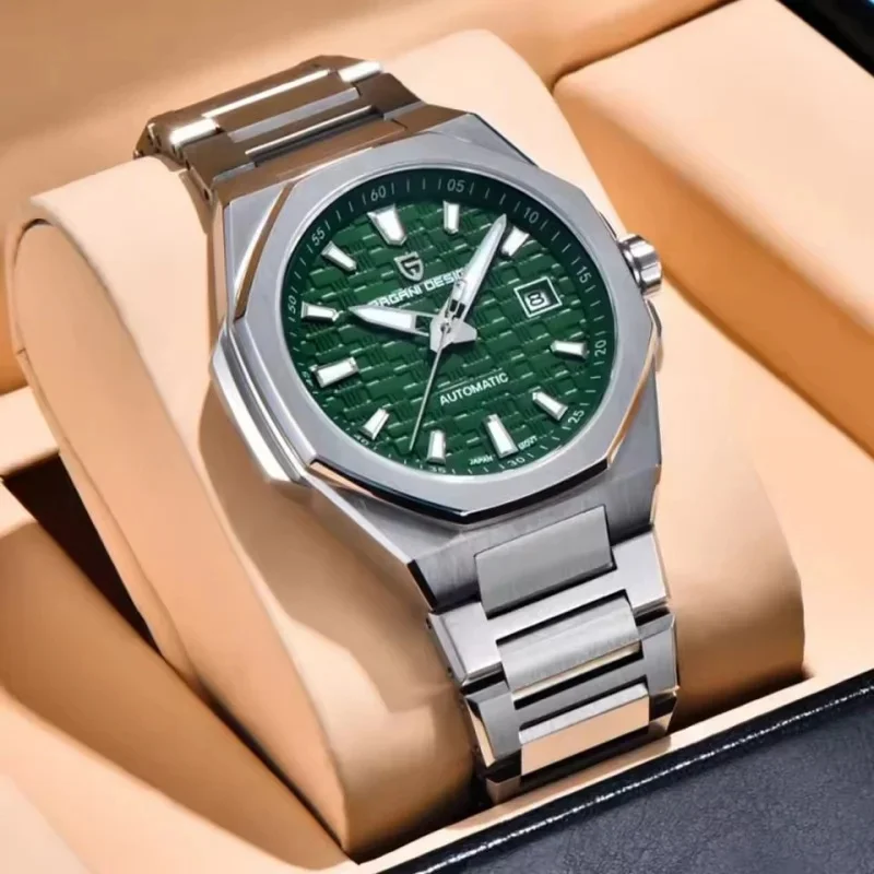 PAGANI DESIGN Men's Automatic Mechanical Watch YS023 Top Brand Stainless Steel Waterproof Luxury Gift with Calendar