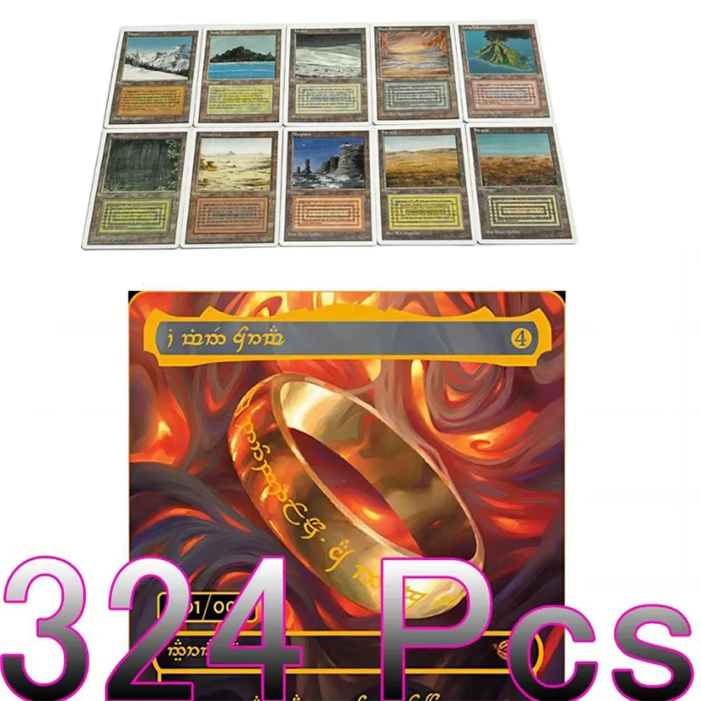 MTG حار بيع رقم. 324M1 MTG بطاقات الوكيل 324 قطعة بطاقات التجمع السحرية P9 Dual Land Fetch Land Shock Lands Black Core