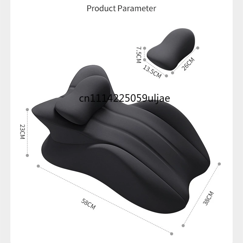 Couples Butt Cushion Adults Sitting Lying Bed Waist Cushion Memory Foam Office Chair Washable Backrest & Lumbar Support