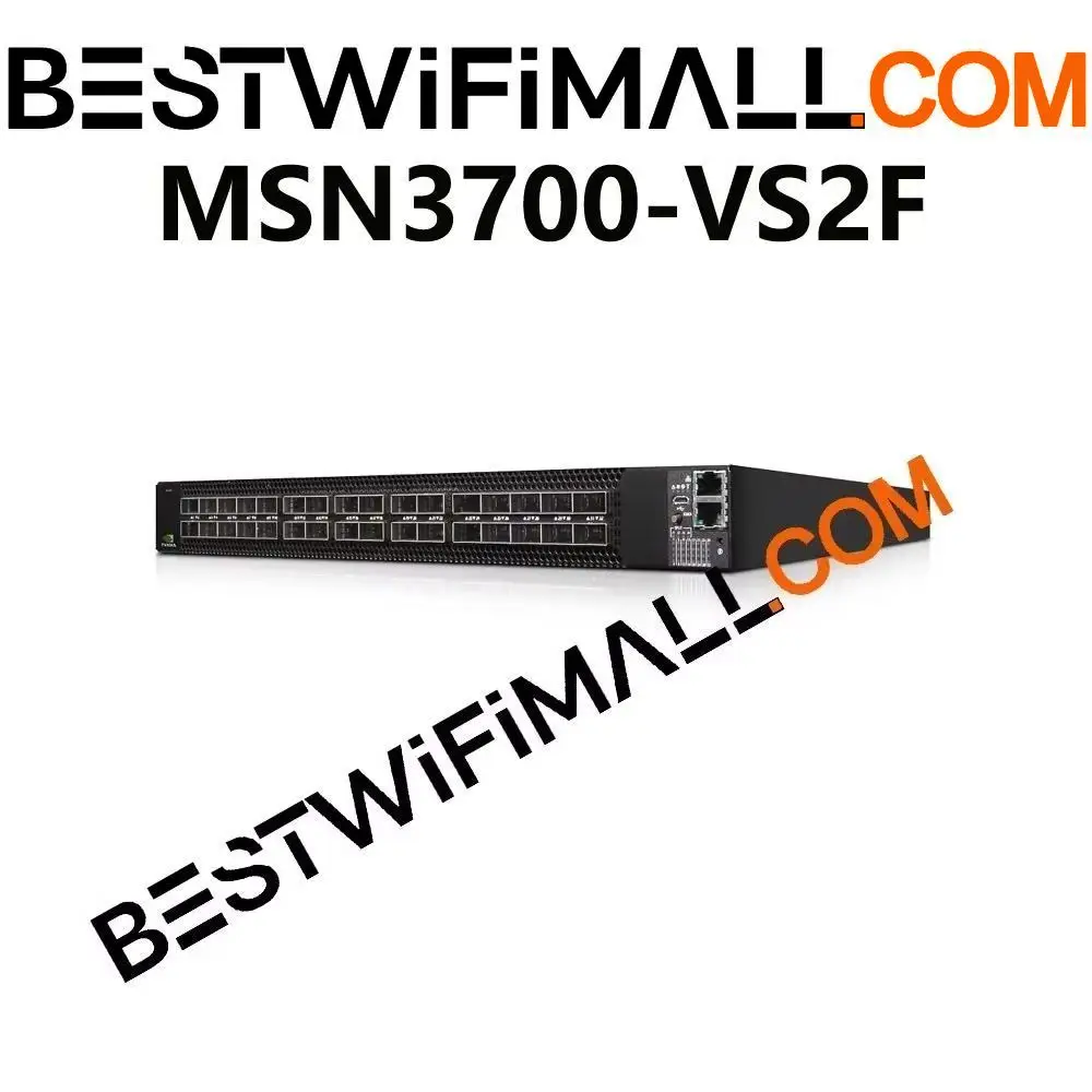 NVIDIA Mellanox MSN3700-VS2F Spectrum-2 200GbE 1U Open Ethernet Switch, Onyx System 32x200GbE QSFP56