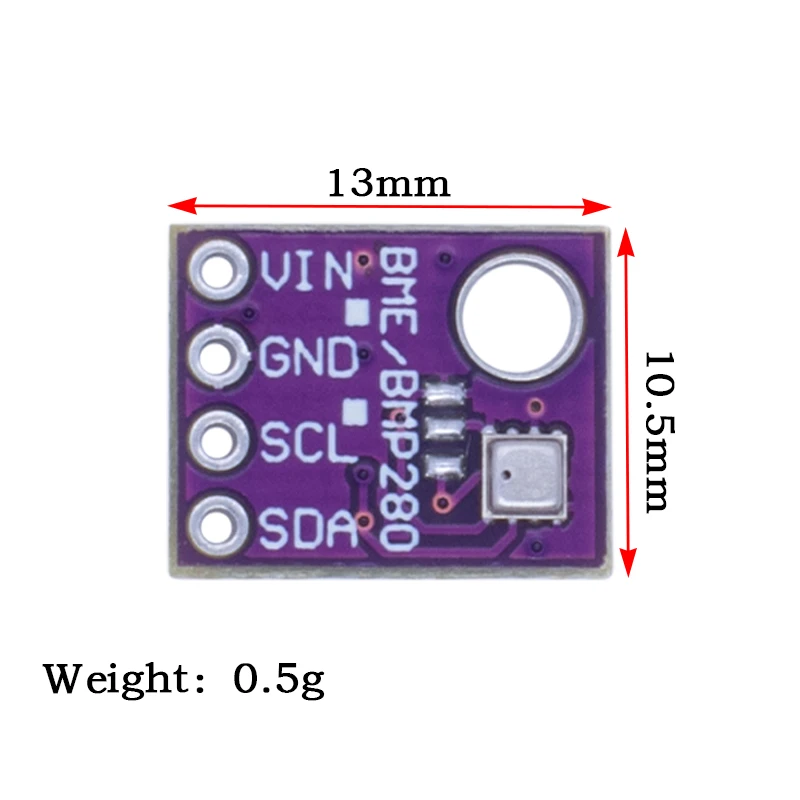 Oficjalny moduł czujnika GY-BME280-3.3 BME280 5V 3.3V cyfrowy czujnik temperatury, wilgotności i ciśnienia barometrycznego I2C SPI 1.8-5V — zdjęcie produktu 2