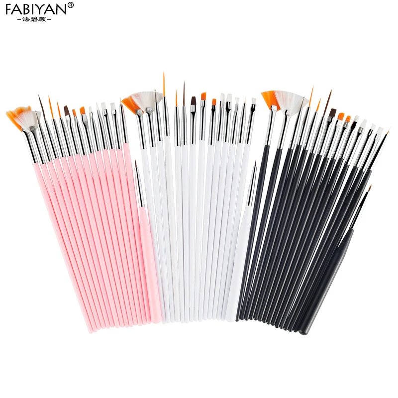 15pcs Nail Brush Set  Acrylic UV Gel Drawing Dotting Manicure Nail Art Design Tools