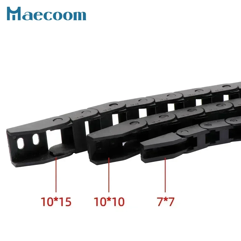Przeciągacz kablowy 7x7 10x10 10x15mm L1000mm Łańcuch przeciągający z końcówką do drukarki 3D CNC do grawerowania Voron — zdjęcie produktu 2