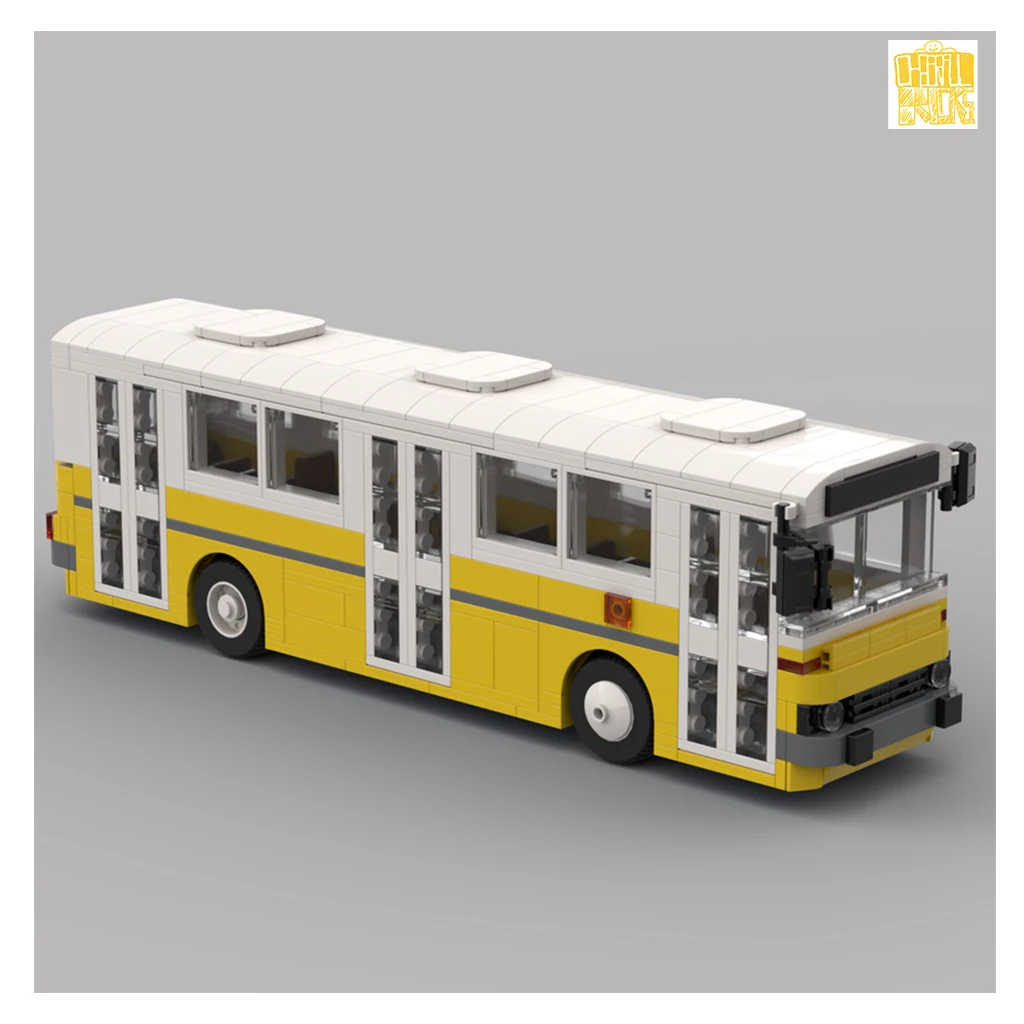 MOC-66285 1976Ik260 City Bus Model With PDF Drawings Building Blocks Bricks Kids DIY Toys Birthday Christmas Gifts