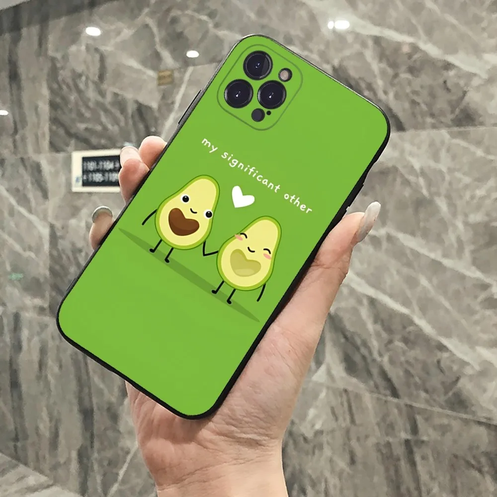 Avocado fruit Phone Case For iPhone 15 14 11 12 13 Mini Pro XS Max Cover 6 7 8 Plus X XR SE 2020 Funda Shell