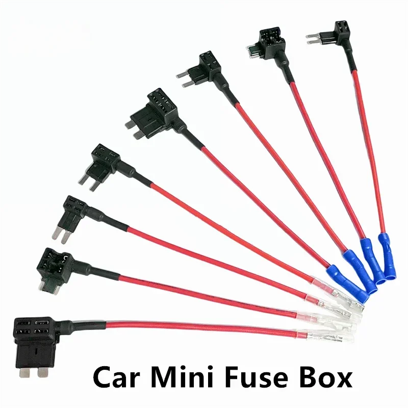 Car Mini Fuse Box Circuit Adapter ATM Blade Fuse for Car Van Motorcycle RV Boat Tractor TAP Adapter