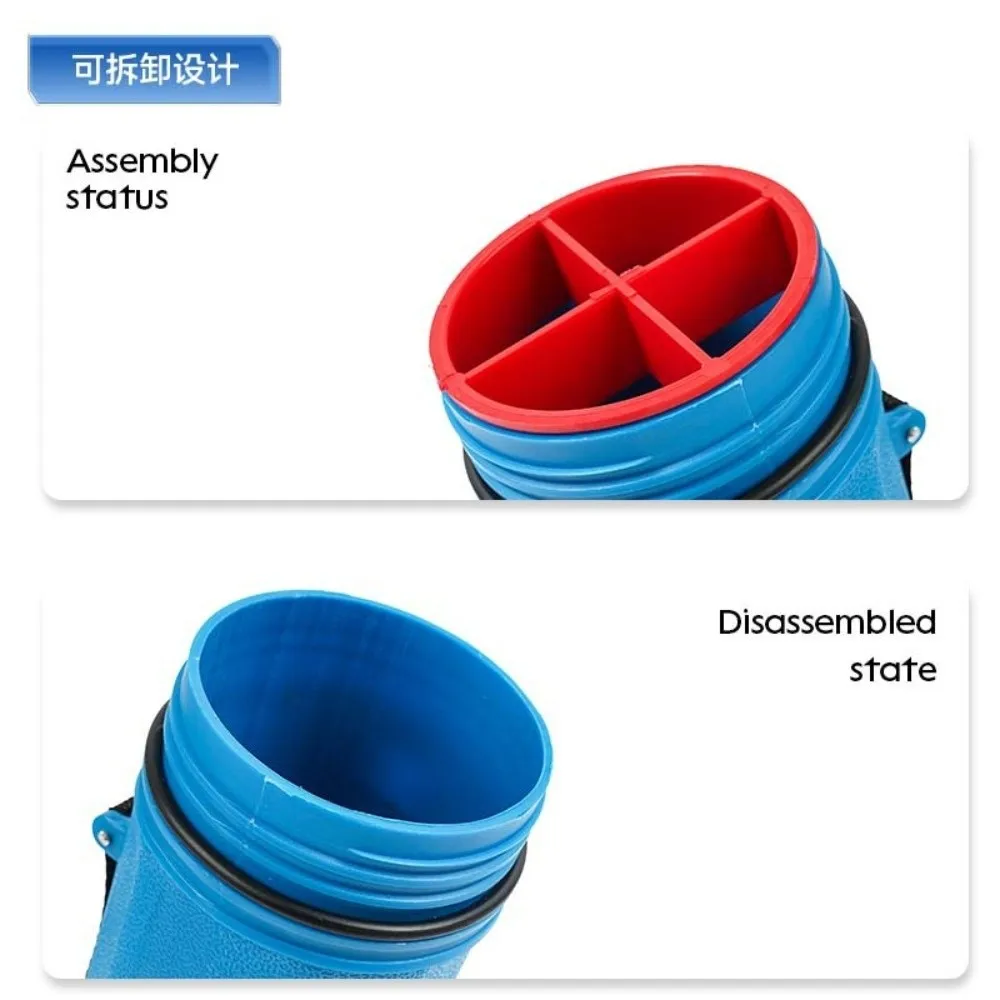 Heavy-Duty Welding Electrode Storage Tube with Adjustable Shoulder Strap Divided Liner Moisture-Proof Welding Rod Container
