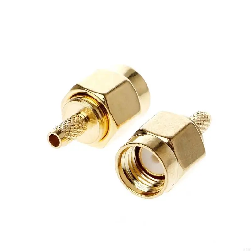H7JF 10 PCS SMA мужской штепсельный штекер Crufp RG174 RG316 LMR100 Кабель RF -разъем