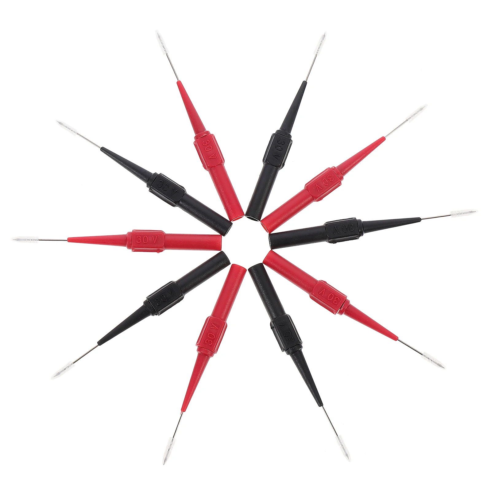 

10pcs Test Probes Mini Size Voltmeter Needles for Multimeter High Sensitivity Reliable Performance Conductivity