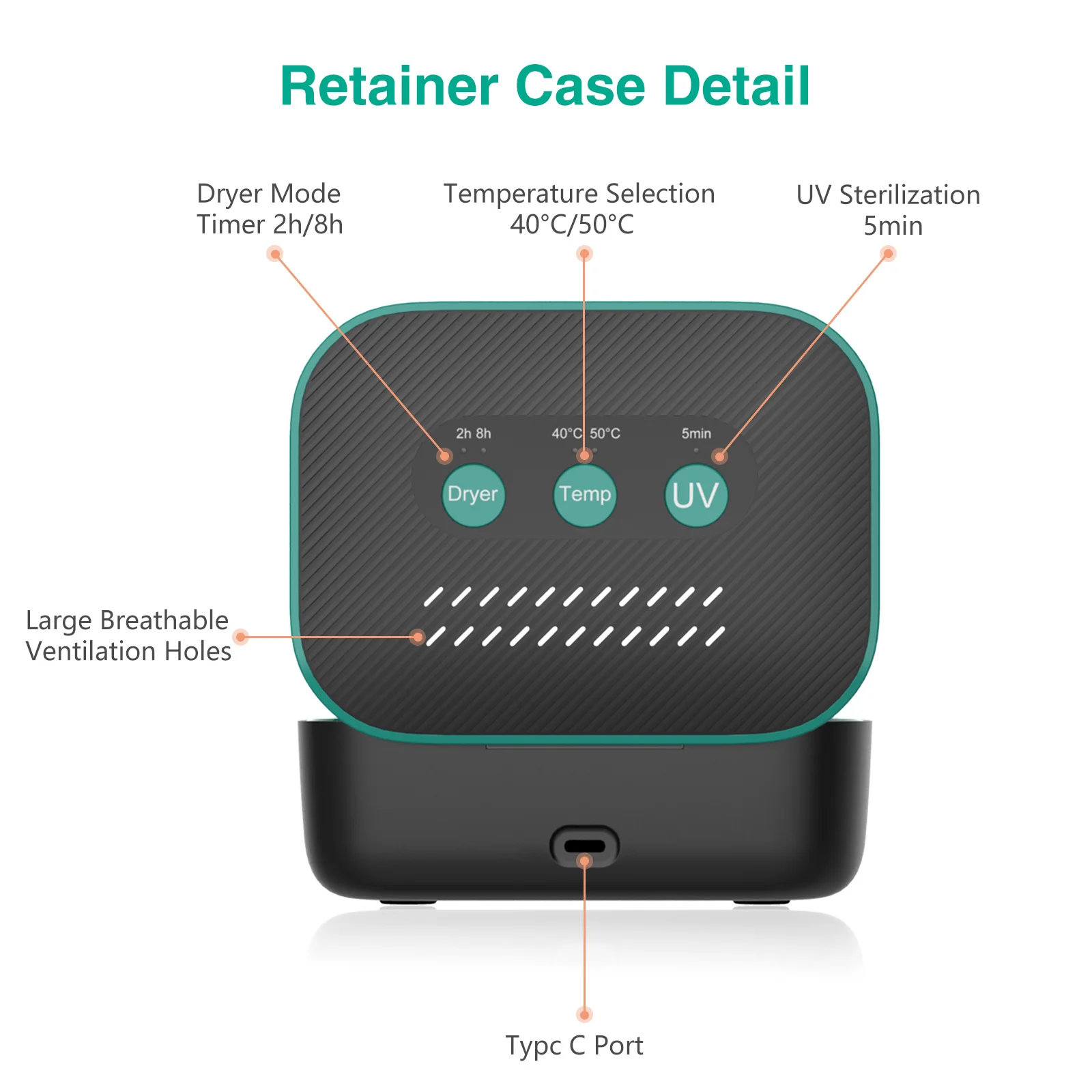 Hearing Aid Dryer Charger Box Smart Ear Apparatus Steam Cleaner Earphones Dehumidifier Drying Case Daily Care Accessories