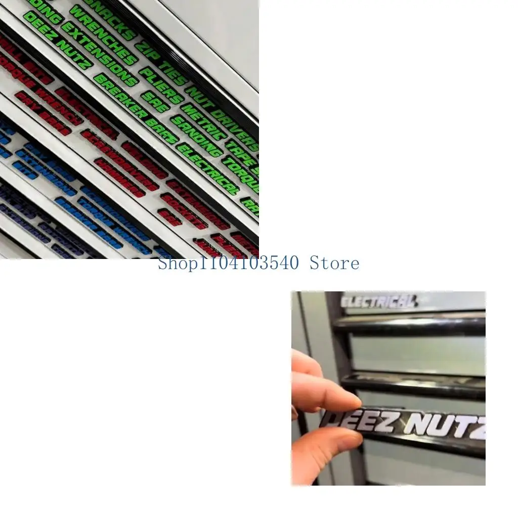 Workshop Tools Name - 02DC Workshop Drawer Labels Raised Polylactic