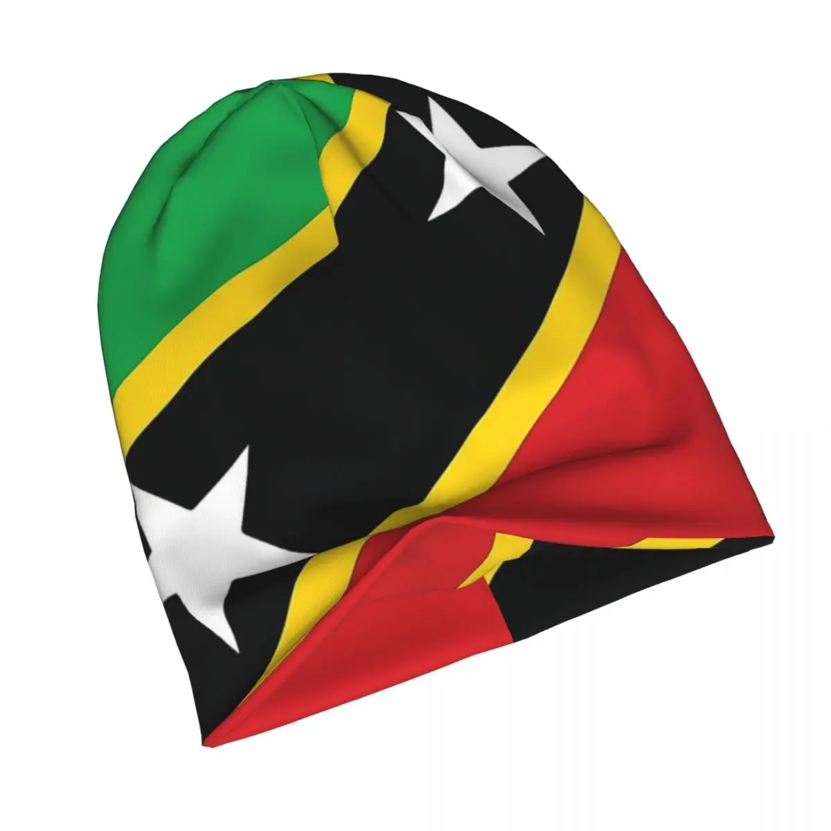 National Flag Skullies Beanies Caps St Kitts And Nevis Thin Hat Autumn Spring Bonnet Hats Men Women's Hip Hop Ski Cap