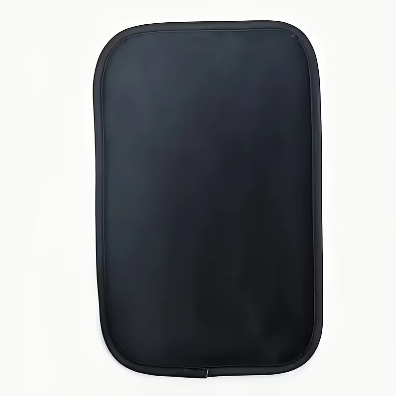 1Pc Black Car Center Console Armrest Cushion Raised Glove Box Arm Pad Soft Comfortable Driving Arm Rest Mat Easy To Install Univ