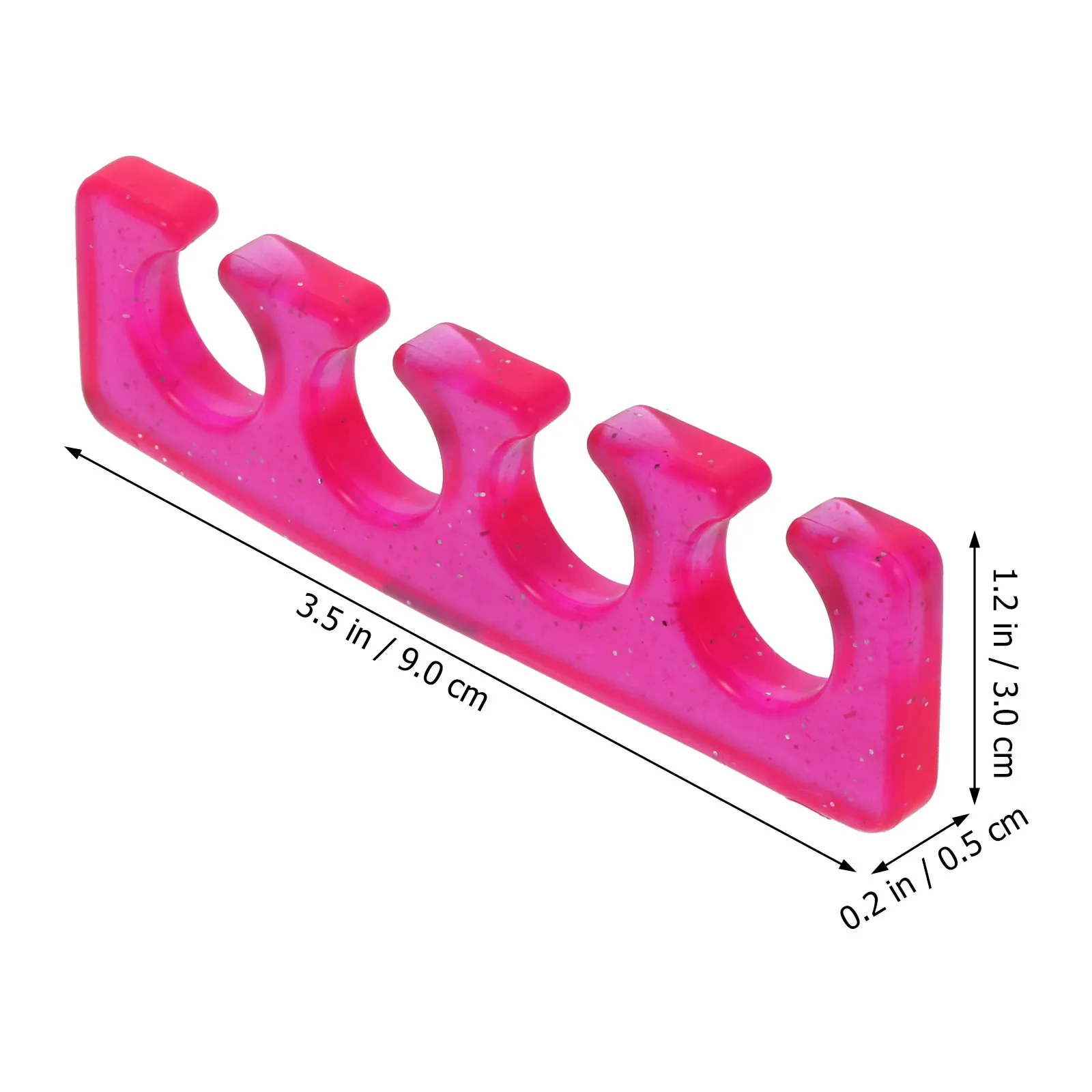 6Pcs Silicone Toe Divider Spacer Stretcher for Nail Art Pedicure Manicure Flexible Non Deforming Comfortable Universal Hand Foot