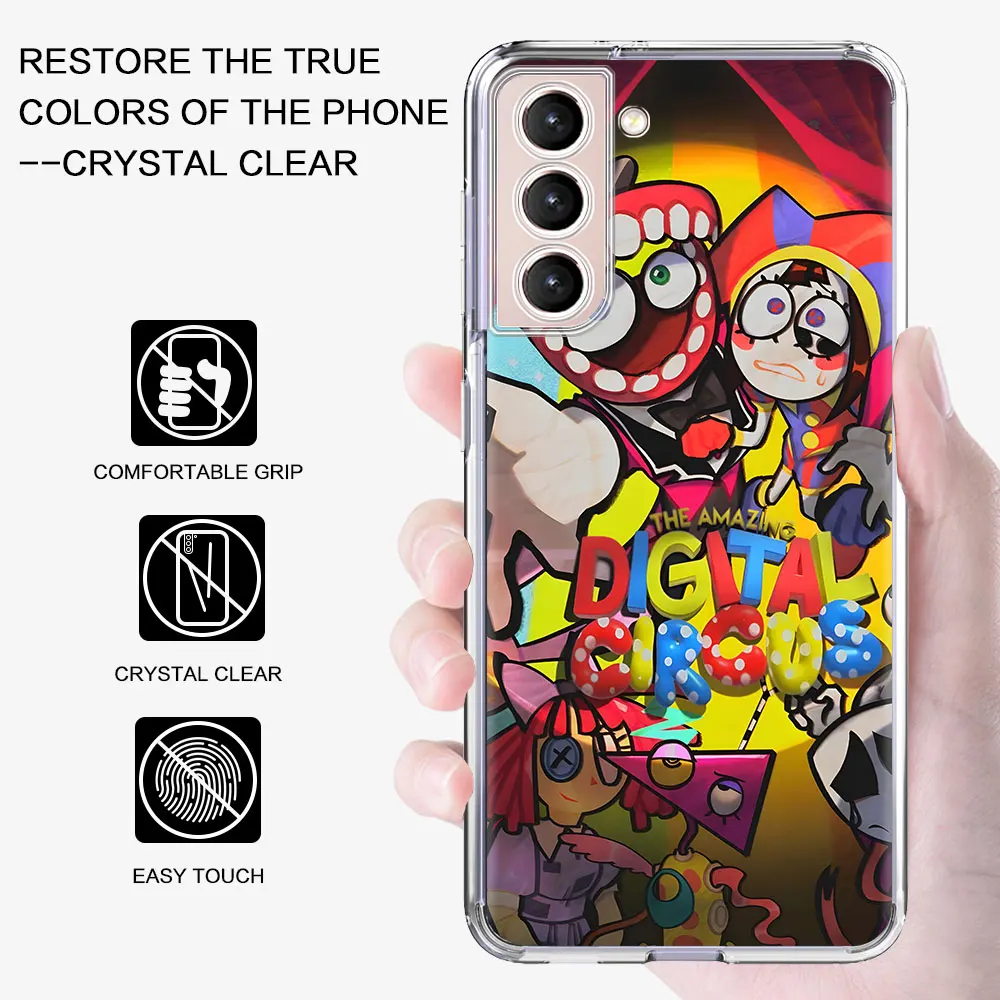 The Amazing Digital Circus Jax Case for Samsung Galaxy S10 Lite 2020 S20 S23 S24 S21 FE S22 Ultra S10e S9 Plus Clear TPU Cover