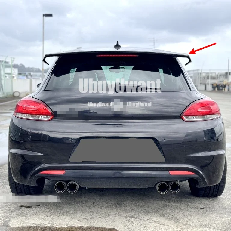 Auto Teil Carbon Fiber Hinten Dach Lip Spoiler Stamm Boot Flügel Auto Styling Fit Für Volkswagen VW Scirocco 2008-2017