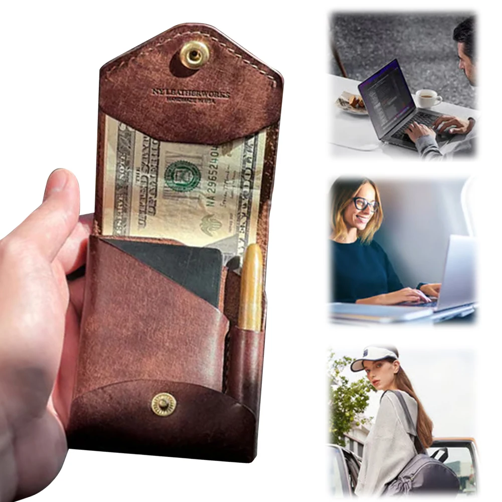 

Money Wallet with Built-in Pen Slot Minimalist Wallet (Wallet and pen)