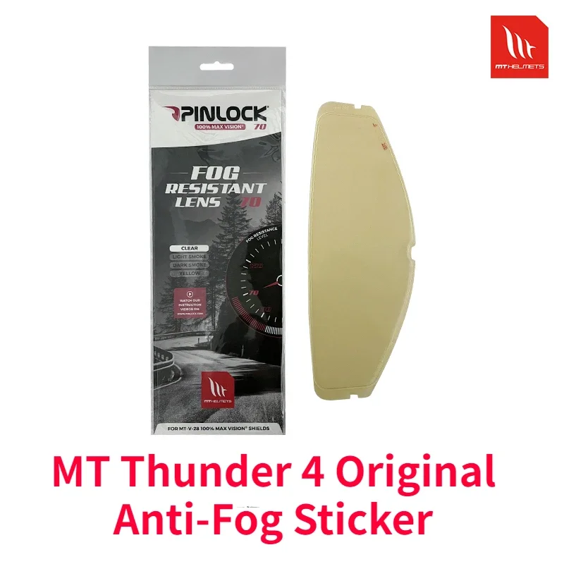 MT Motorcycle Thunder 3/Thunder 4/STNGER/KRE/ATOM Koolstofvezel Helm Lens Anti-fog Stickers Originele MT-V-12/MT-V-28/MT-V-16