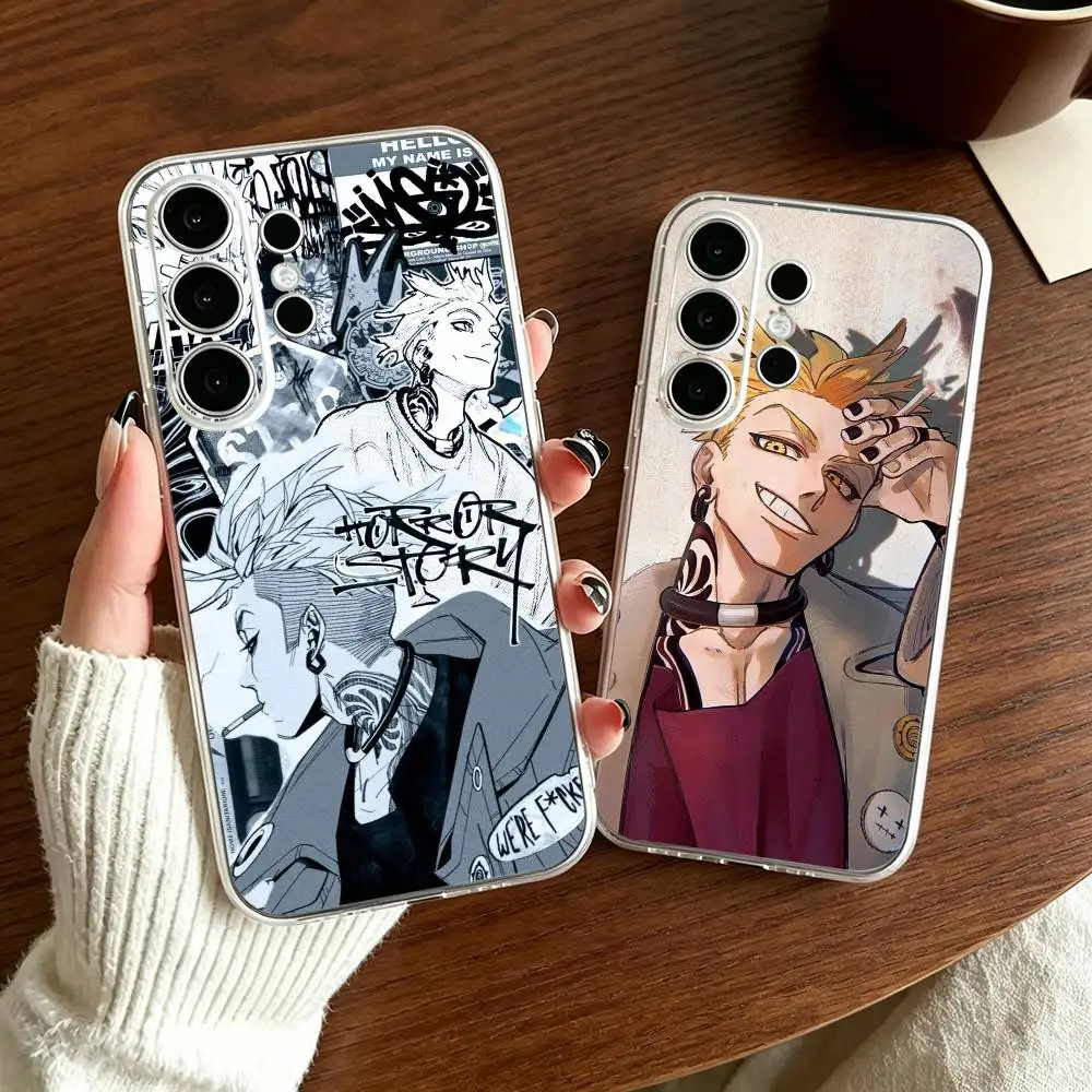 GACHIAKUTA E-Enjin Hype Anime Transparent Case For Samsung Galaxy S26 S25+ S24 S23 S22 Ultra Plus FE A16