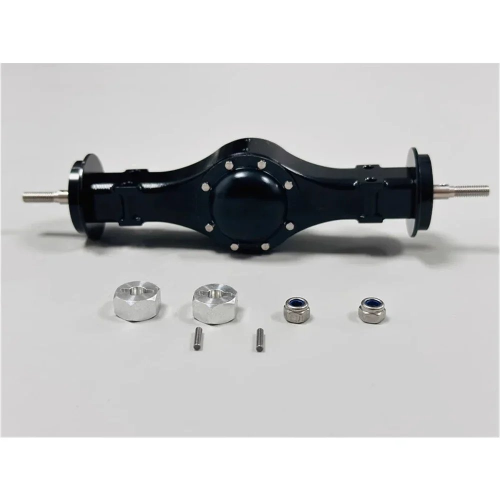 1 Set Simulatie Metalen Achteras voor 1/14 Tamiya RC Truck Auto Voor Scania 770S Voor Volvo FH16 Voor MAN DIY Onderdelen Speelgoed