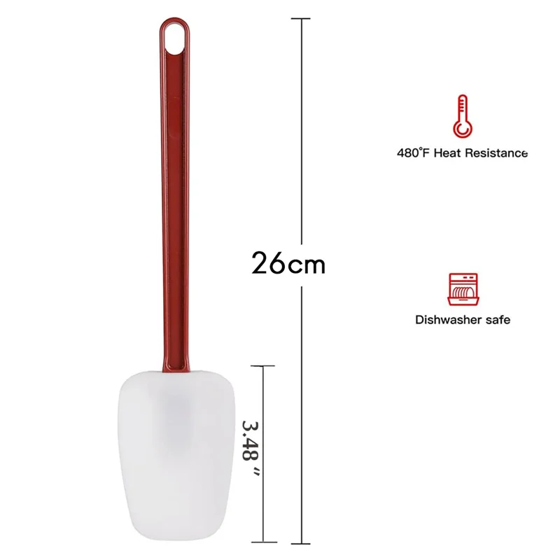 Tools 3Pack Spatulas Silicone Heat Resistant, Spatula Silicone , Rubber Scraper Spatula 10 Inches, Kitchen Use B