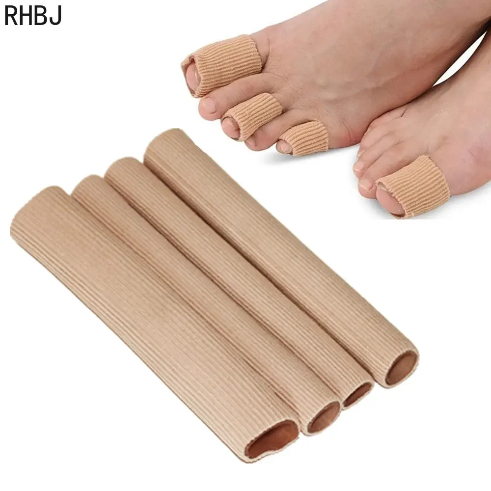 

RHBJ Fabric Toe Separator Finger Protector Applicator Corn Callus Remover Bunion Corrector Pedicure Pain Relief Tube Foot Care