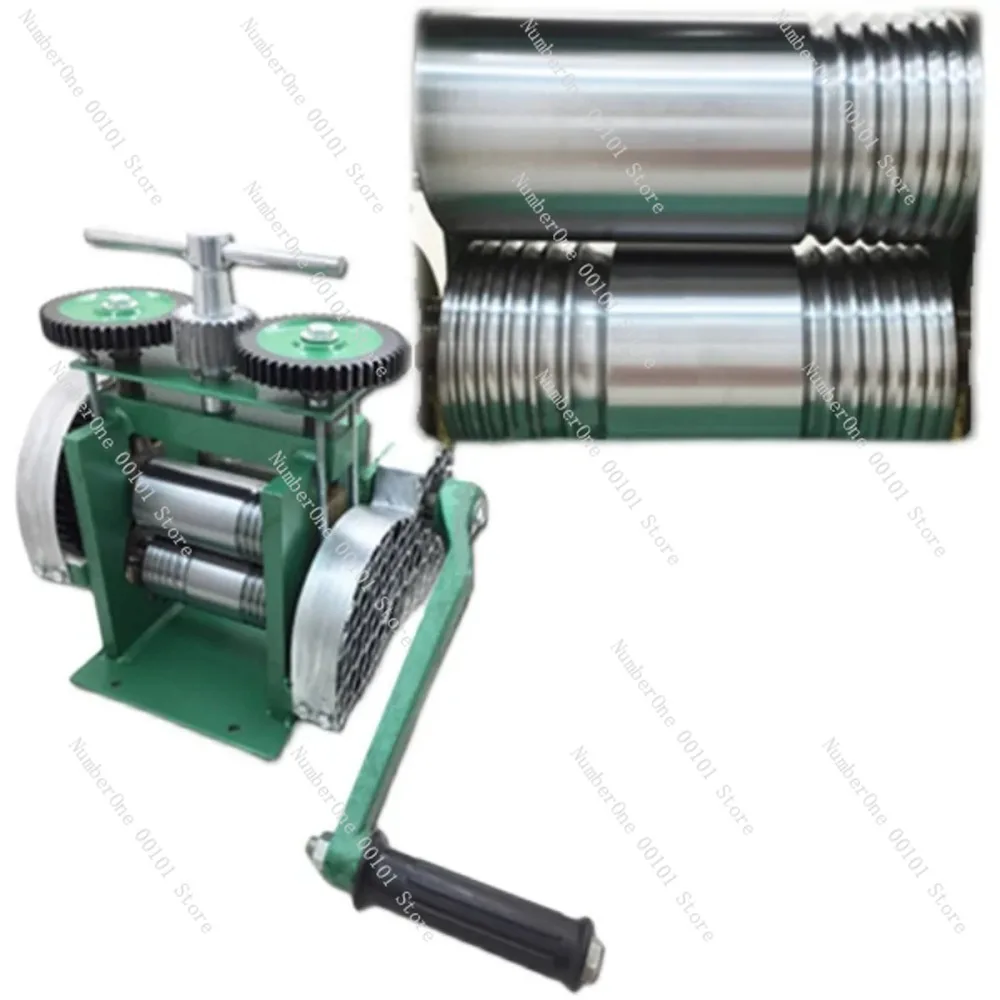 Rolling Mill Machine Assembled Jewelry Metal Wire Reducing Thickness Press Tablet Jewelry DIY Tool Stainless Alloy Manual