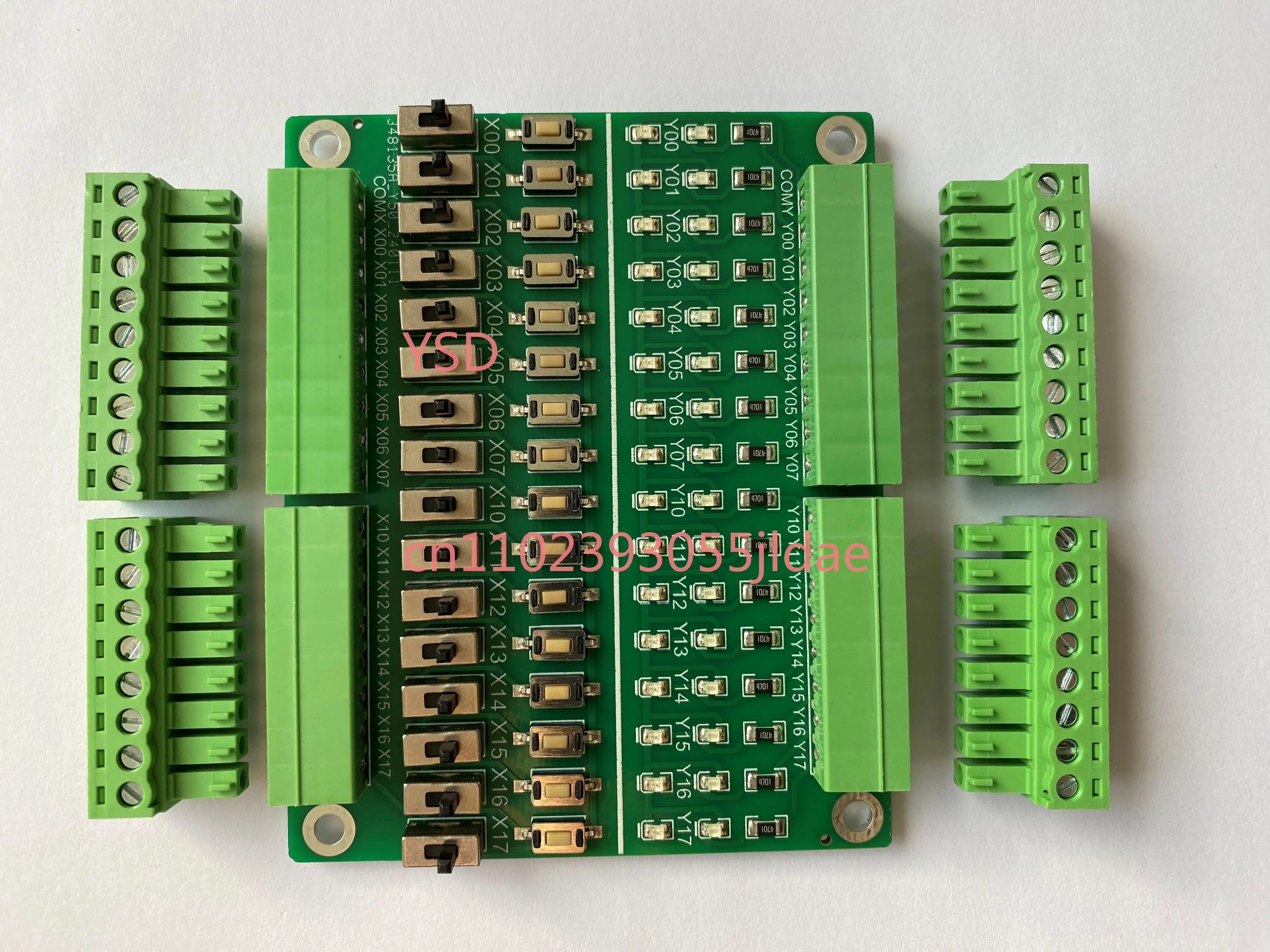 PLC Training Learning Module 16 Channel Input Output Debug Test Board with Toggle Switch
