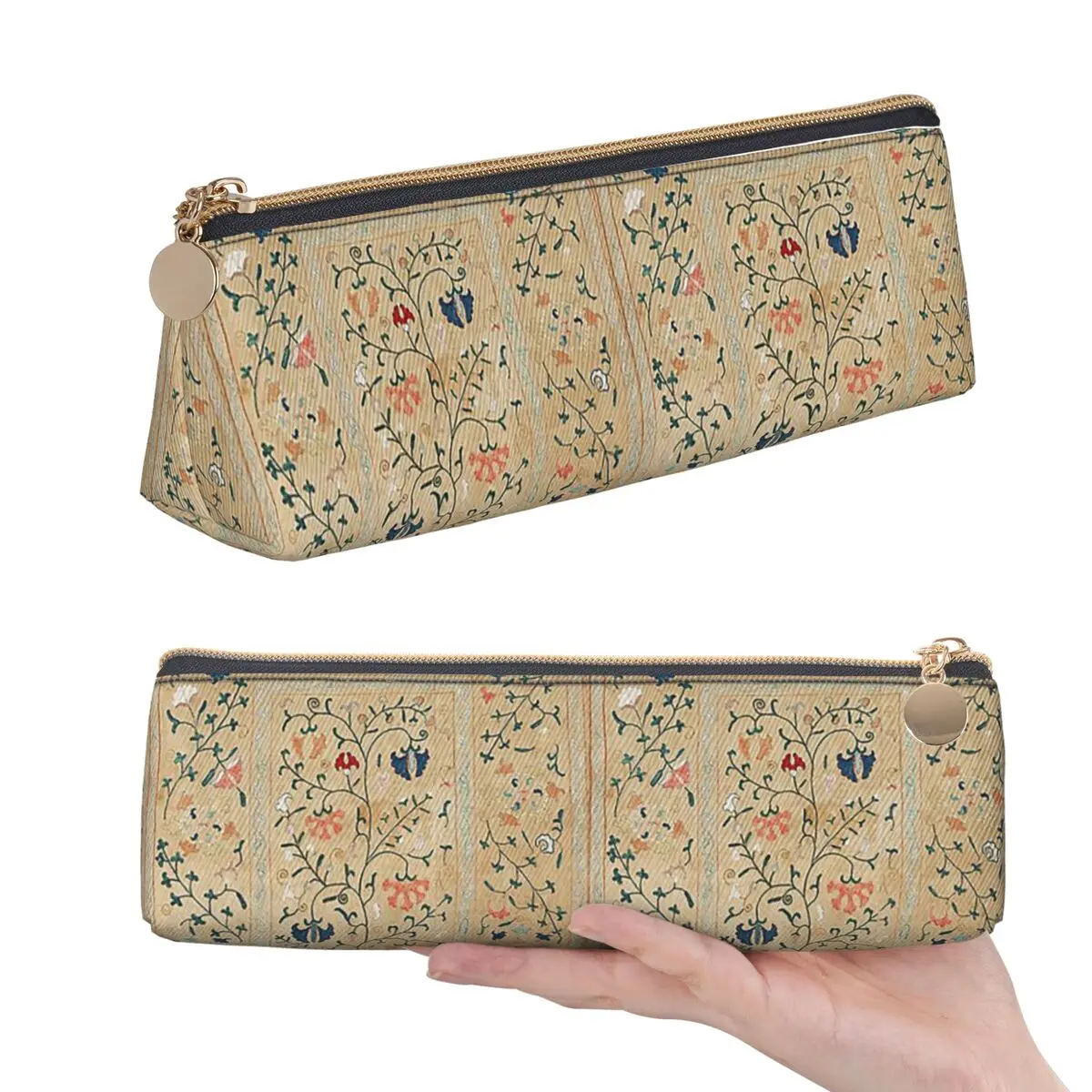 Estojo de lápis com bordado Suzani Nim do Uzbequistão para meninos e meninas, caixa de canetas escolar, bolsa de lápis, material de papelaria, bolsa porta-canetas