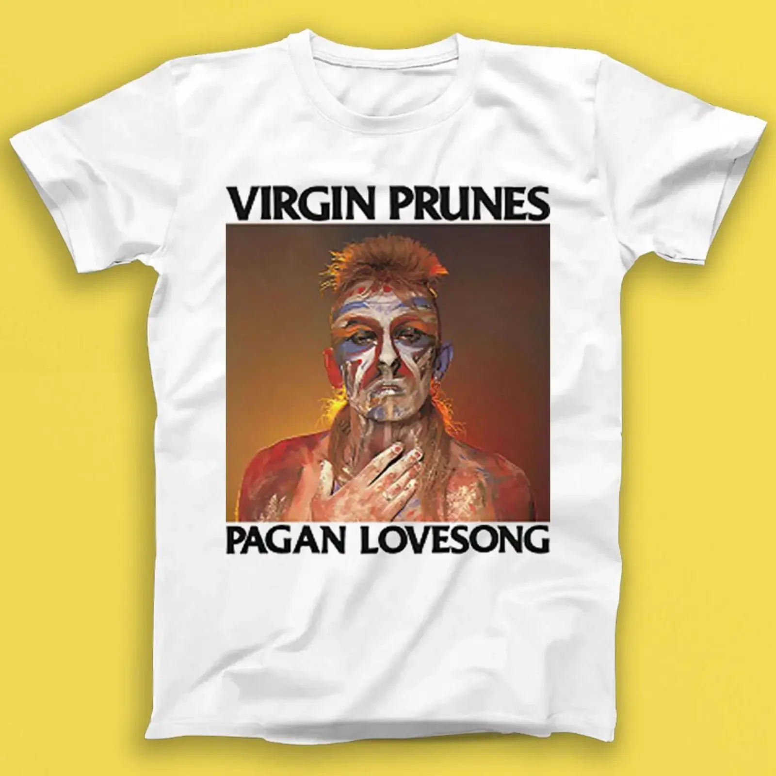 Virgin Prunes Pagan Lovesong Electronic Rock Music T Shirt 2029 vintage Washed Slightly graphic Stylish Unisex designer clothes