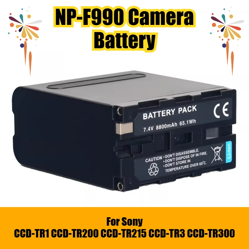 

NP-F990 Camera Battery 7.4V 8800mAh for Sony CCD-TR1 CCD-TR200 CCD-TR215 CCD-TR3 CCD-TR300
