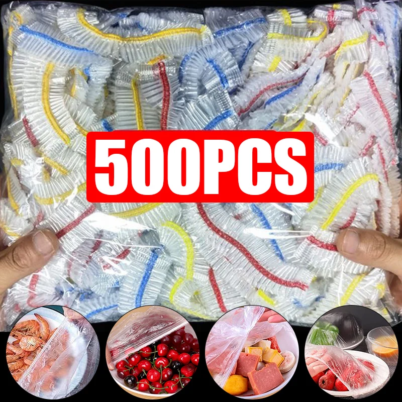 غطاء طعام بلاستيكي للاستعمال مرة واحدة ، أكياس طعام مرنة للأوعية والأكواب والتخزين والخضروات الطازجة ، كيس حفظ الطعام ، من من من من من من من من أجل حفظ الطعام ،