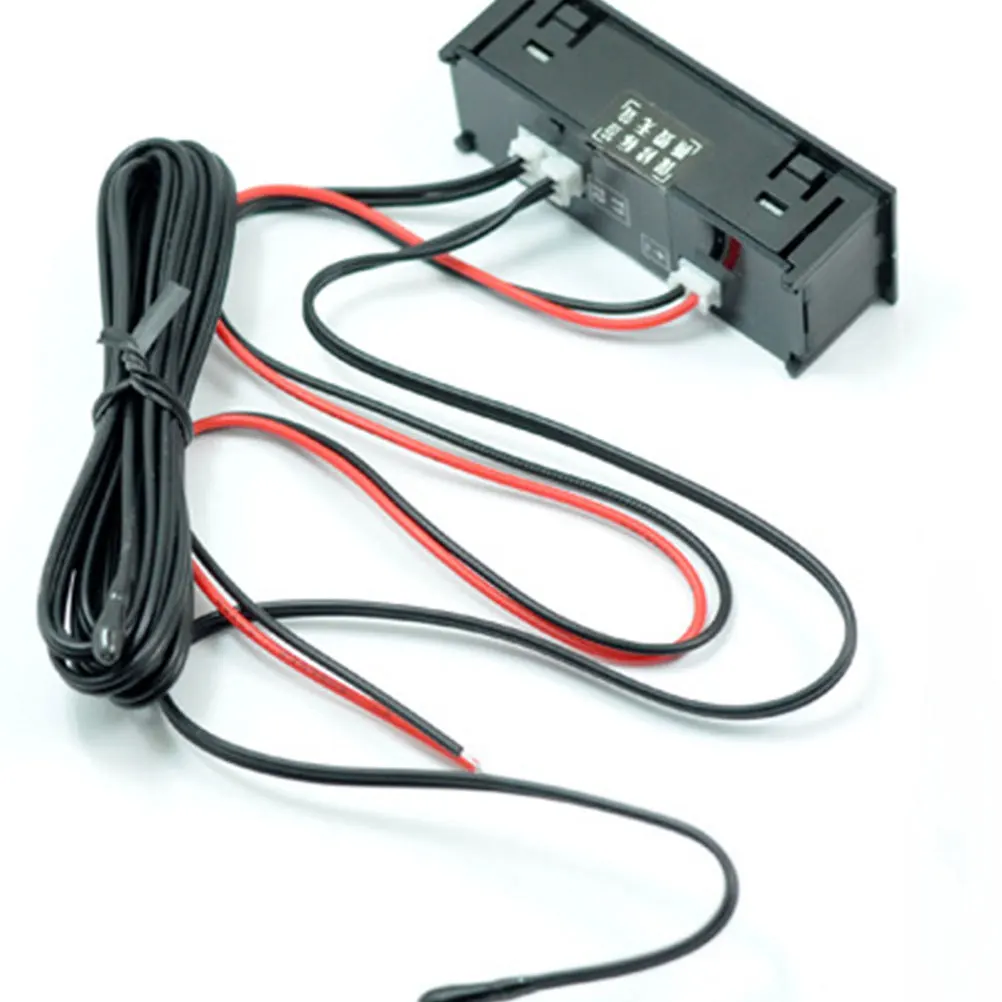 

Car Thermometer Electronic Digital -Thin Dual Temperature Clock Internal External Aquarium Outdoor Car Dashboard