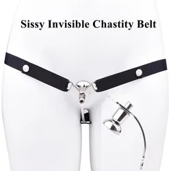 Invisible Sissy Chastity Belt Device Adult Panty Bondage Abstinence From Cheating Vaginal Locker Penis Clip Sex Toys for Men Wom