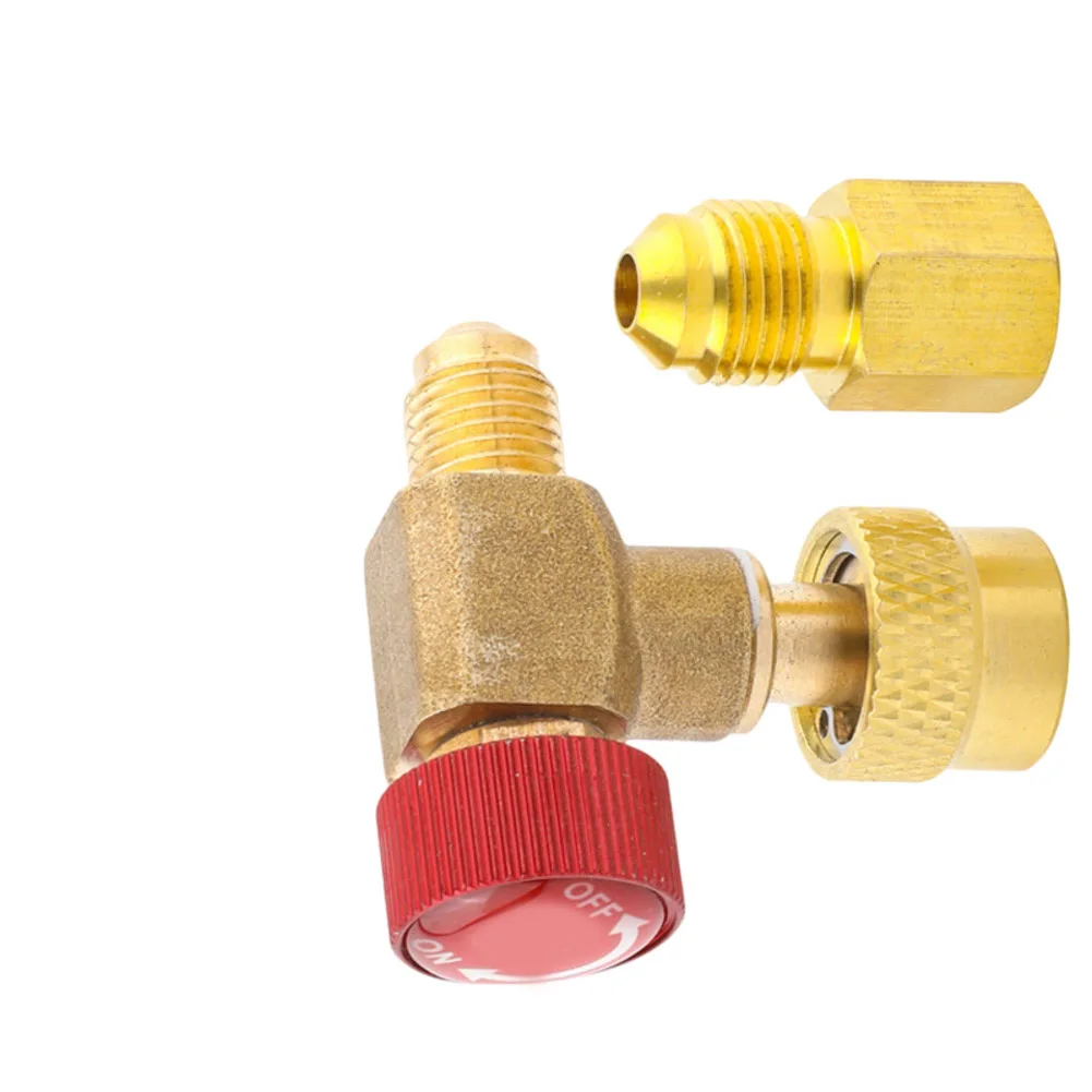 HVAC Control Valve Kit Brass For AC Manifold Split Flow Control Valve For R410a, For R134a, For R22, For R32, For R404a, R407c