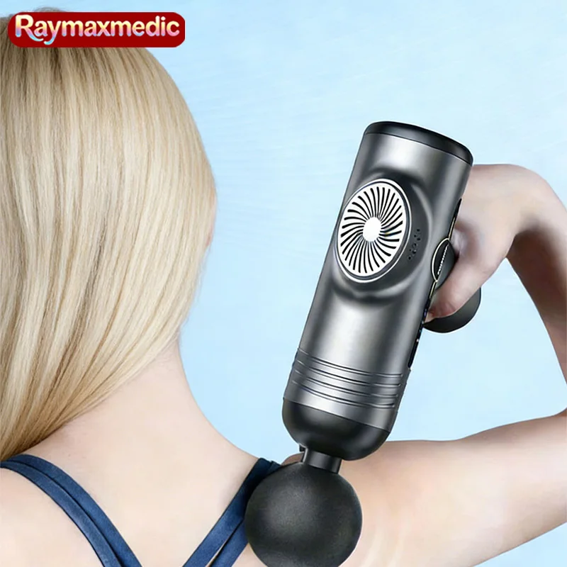 

Профессиональный массажный пистолет Raymax 99 скоростей для мышц, массажер для шеи и спины, прибор для фитнеса, дропшиппинг