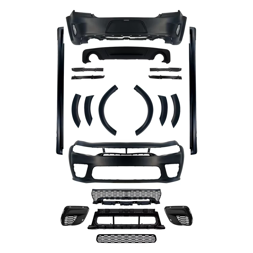 

Car Hellcat SRT Widebody Conversion Bumper Facelift Upgrade Bodykit for Dodge Charger 2015+ Body Kit Car Bumper Grill Full Kits