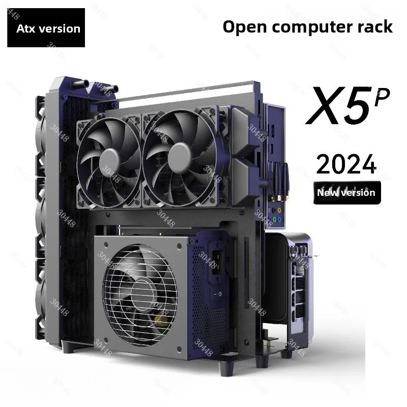 حافظة كمبيوتر بإطار مفتوح ATX KooZero IceShip X5P 2024 حافظة سطح المكتب #4