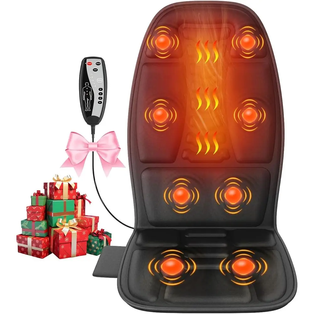 

Back Massager with Heat, Massage Chair Pad with 5 es & 2 Heat Levels or Back & Thighs, Back Massage Pad or Oice & Home Chairs, G